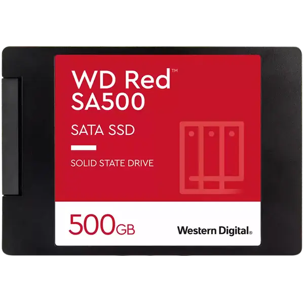 WD SSD Red 500GB 2.5 SATA 6Gb/s, Read/Write: 560 / 530 MB/s, Random Read/Write IOPS 95K/85K, TBW 350 - (1005) - WDS500G1R0A-68A4W0