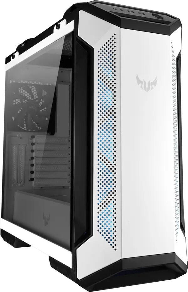 Кутия ASUS TUF Gaming GT501 White Edition, Mid-Tower, Aura Sync RGB - ASUS-CASE-GT501-TUF-W