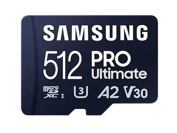 Samsung 512GB micro SD Card PRO Ultimate with Adapter , UHS-I, Read 200MB/s - Write 130MB/s, U3, V30, A2 - MB-MY512SA/WW