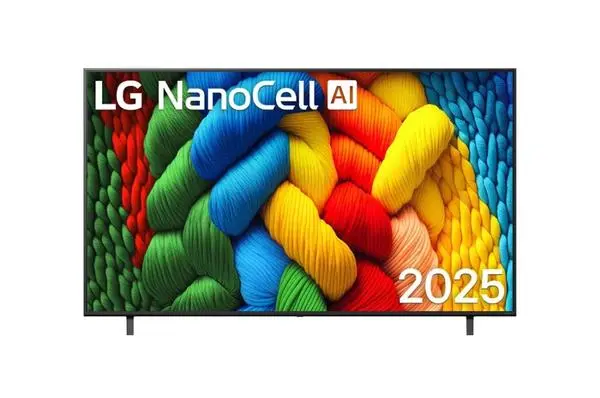 LG  75" 4K HDR Smart Nano Cell TV, 3840x2160, DVB-T2/C/S2, AI Alpha 7, HDR 10 PRO, webOS 25, ThinQ AI - 75NANO80A3B