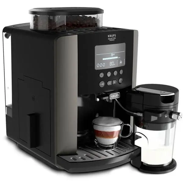 Кафеавтомат Krups Arabica, 1450W, 15 bar, 1.7 l обем на резервоара за вода, черен