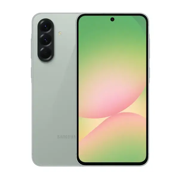 Samsung Galaxy A56 5G (зелен), поддържа 2 SIM карти, 6.7" (17.01 cm) FHD+ Super AMOLED 120Hz дисплей, осемядрен Exynos 1580 2.9 GHz, 8GB RAM, 256GB Flash памет, 50 + 12 + 5 & 12 MPix камери, Android, SM-A566BZGCEUE