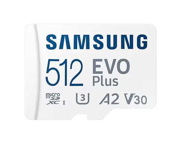 Samsung EVO Plus, microSDXC, UHS-I, 512GB, Адаптер, SAM-SDM-MC512SA