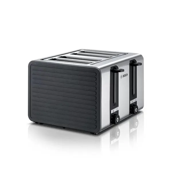 Тостер Bosch TAT7S45, 1800W, 4x филии, променлив контрол на изпичане, сив