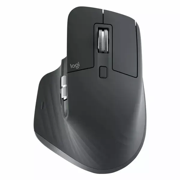 Мишка Logitech MX Master 3S for Business, оптична (8000 dpi), безжична, USB, Bluetooth, 7 бутона, черна, 910-006582