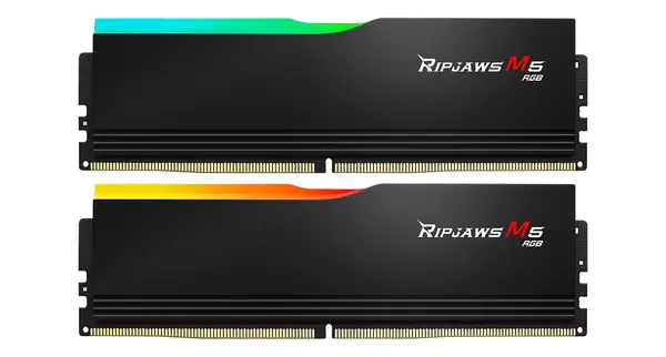 G.SKILL Ripjaws M5 RGB Black 64GB(2x32GB) DDR5-6000 - Intel XMP -  F5-6000J2836G32GX2-RM5RK