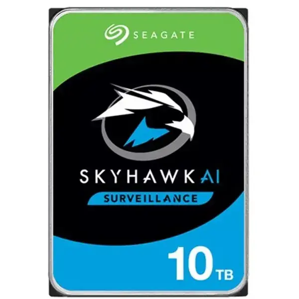 SEAGATE Surveillance AI Skyhawk 10TB HDD SATA 6Gb/s 256MB cache 8.9cm 3.5inch BLK ST10000VE001