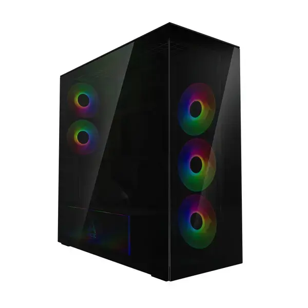 Arctic кутия E-ATX Xtender VG (Black) PCIe Gen 4 riser included, 5 A-RGB Fans included - ACPCC00016A