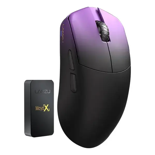 Lamzu Професионална геймърска мишка MAYA X 8K Wireless Mouse Purple Shadow - LAMZU-MAYA-X-PRP