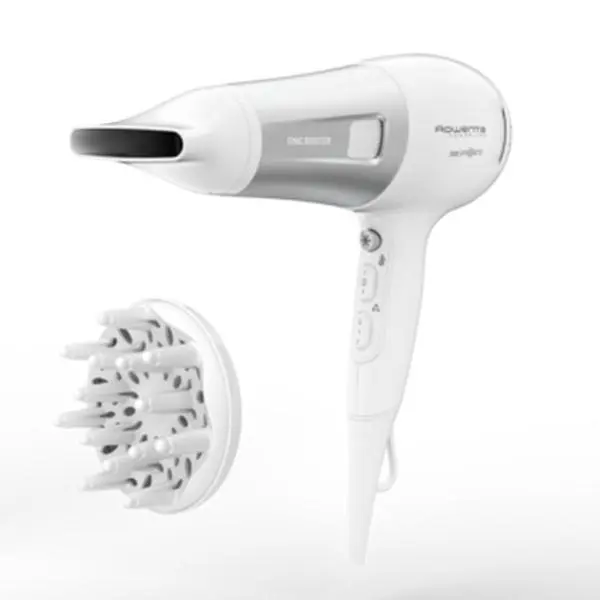 Сешоар Rowenta CV5930F0, 2300W, с дифузер, 2 скорости, 3 нива на температура, йонизираща функция, функция студен въздух, бял