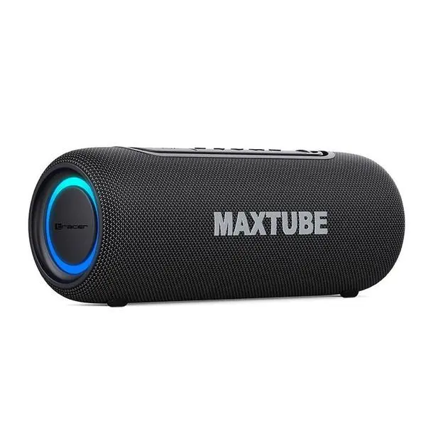 Тонколона Tracer Maxtube, 1.0, 20W, Bluetooth, черна, слот за microSD карта, IPX5 защита, до 3 часа време на работа