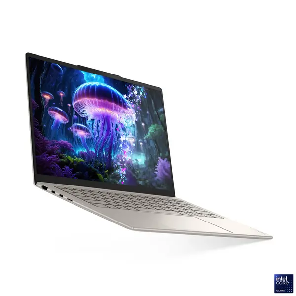Лаптоп LENOVO YG SLIM 7 14/83JX001EBM,  14",  Intel Core Ultra 7 258V, 8C (4P + 4LPE) / 8T, Max Turbo up to 4.8GHz, 12MB, RAM 32GB, SSD 512GB