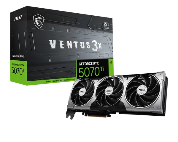 MSI NVIDIA RTX5070TI HDMI DP 256B 16GB ACTIVE - 912-V531-445 - (70908)
