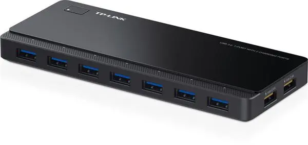 TP-Link UH720 хъб  USB 3.0 7-портов с 2 порта за зареждане (v)