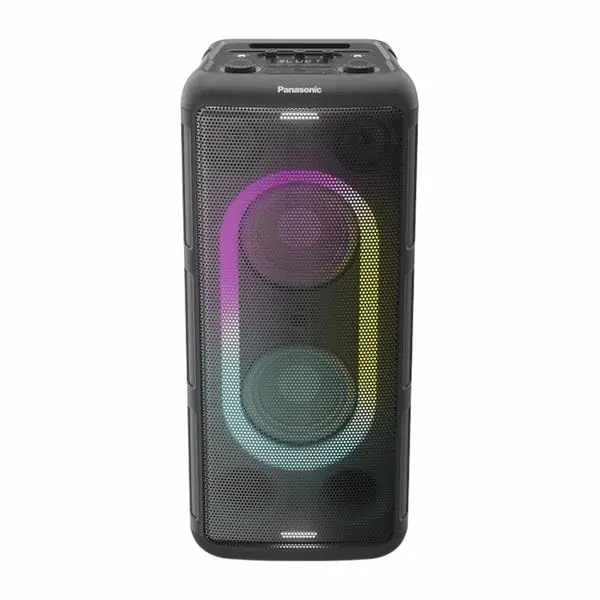 Караоке колона Panasonic SC-TMAX45, 2.0, 1000W RMS, Bluetooth, USB, Jack 6.3mm, Jack 3.5mm, черна, RGB подсветка