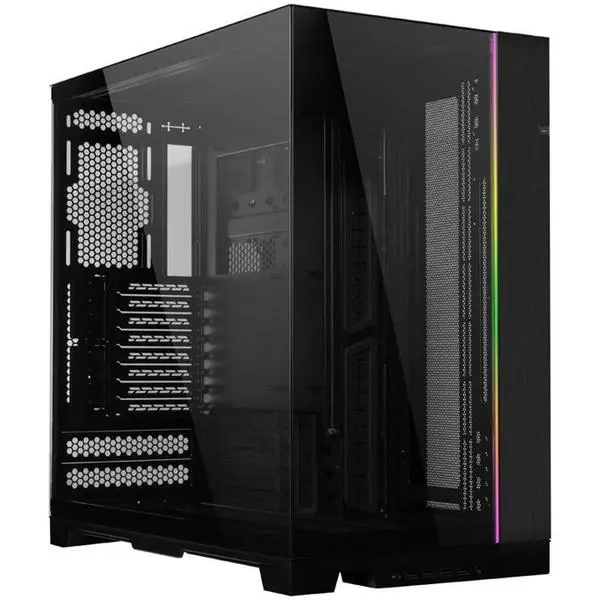 Кутия Lian Li O11 Dynamic EVO XL (G99.O11DEXL-X.00), E-ATX/ATX/mATX/Mini-ITX, 4x USB 3.0, 1x USB-C, с прозорец, черна, без захранване
