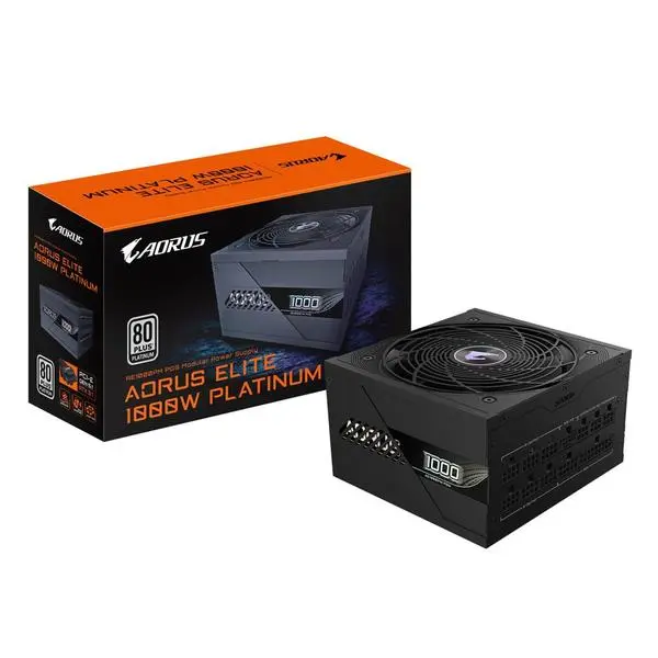 Захранване Gigabyte AORUS Elite P1000W rev. 1.0, 1000W, Active PFC, 80 Plus Platinum, 120mm вентилатор