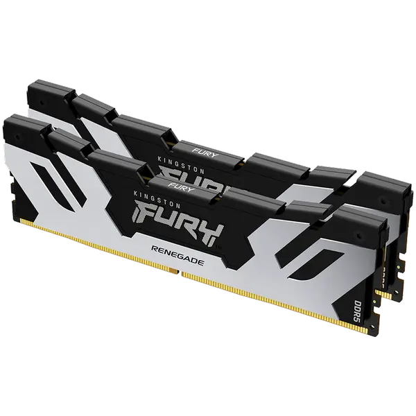 Kingston DRAM 32GB 7200MT/s DDR5 CL38 DIMM (Kit of 2) FURY Renegade Silver XMP - KF572C38RSK2-32