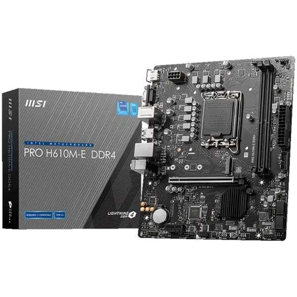 MSI PRO H610M-E: Материнска платка, която предлага надеждност и производителност
