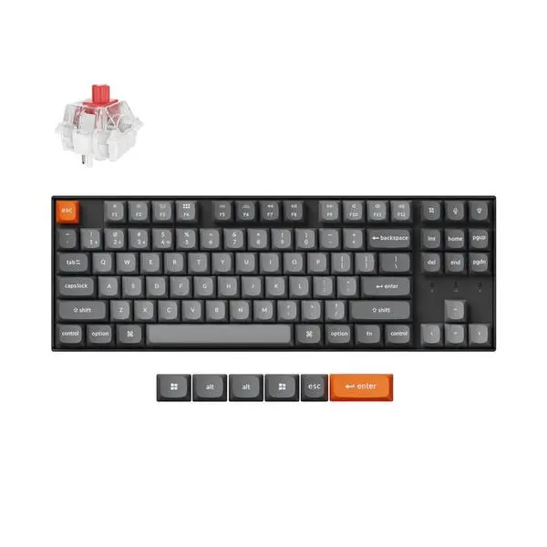 Механична клавиатура Keychron K8 Max QMK/VIA TKL - Keychron Super Red Switch, RGB Backlight - KEYCHRON-KEY-K8M-H1