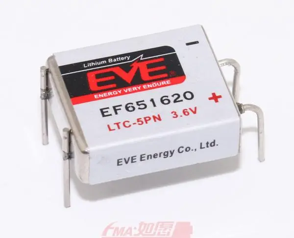 Литиево тионилхлоридна  батерия LTC-5PN   industrial 3,6V  550mAh EVE BATTERY - EVE-BL-5PN-S1