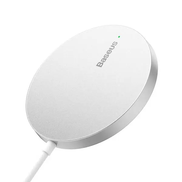 Безжично магнитно зарядно устройство Baseus Simple Mini3 15W CCJJ040012 - бяло (v)