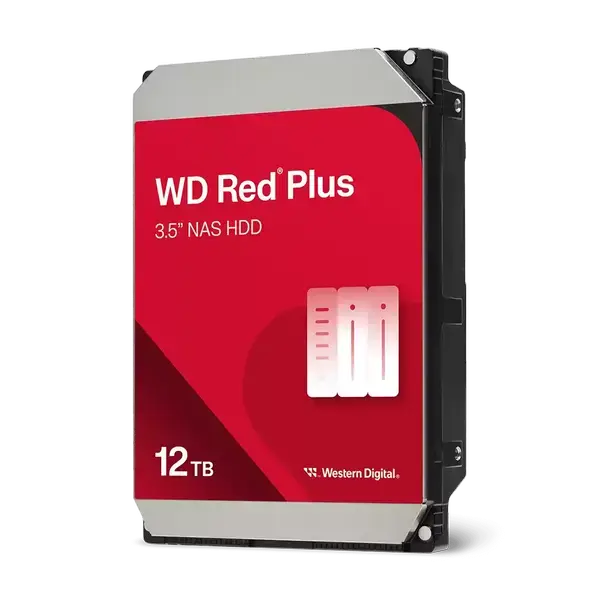 Хард диск WD Red Plus, 12TB NAS, 3.5", 512MB, 7200RPM