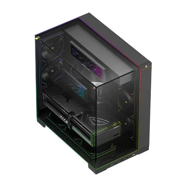 Thermalright кутия Case ATX - TR-A70 Vision Black - 9.16 inch LCD Display, USB-C - TR-A70-VISION-BK