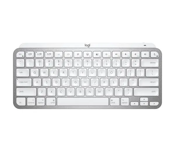 Logitech MX Keys Mini For Mac Minimalist Wireless Illuminated Keyboard - PALE GREY - US Intl - EMEA - 920-010526