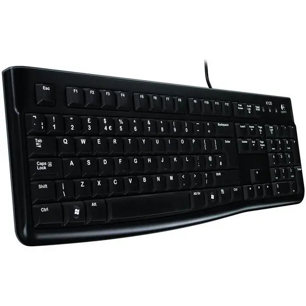 LOGITECH Corded  Keyboard K120 - Business EMEA - кирилизация по БДС! - BLACK - 920-002479