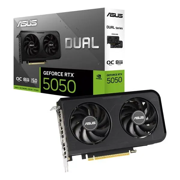 Asus Dual GeForce RTX 5050 8GB GDDR6 OC - 90YV0N72-M0NA00