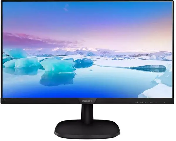 Монитор PHILIPS 273V7QDAB, 27"(68.58 см) IPS панел, FullHD, 5ms, 75Hz, 200000000:1, 250 cd/m2, HDMI, DVI, VGA