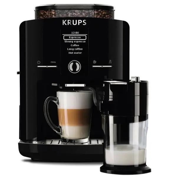 Krups Latt'Espress, 1450W, 15 bar, 1.7 l. обем на резервоара за вода, LCD екран, черен, EA829810