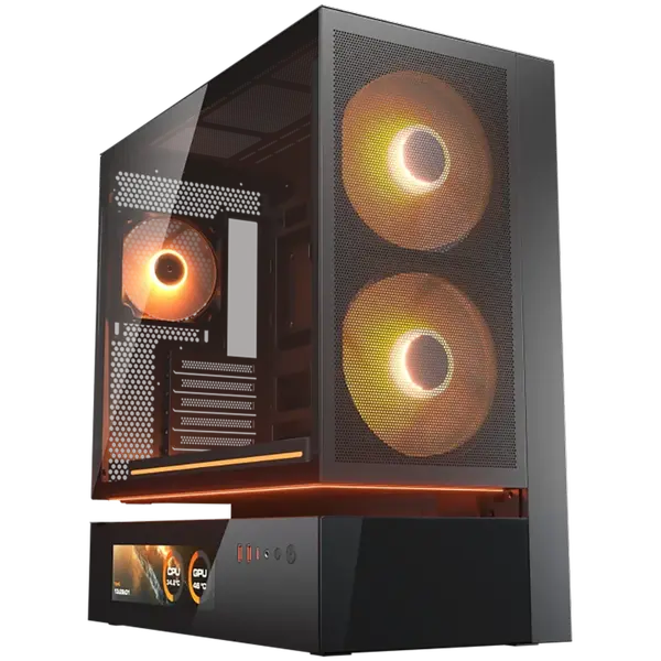 COUGAR CFV235 Mesh Vision PC Case, Mid Tower, Black - CGR-2DA4B-MV