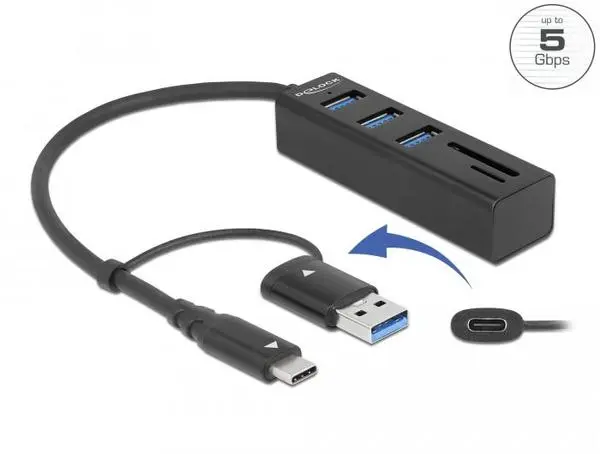 USB Хъб, 3 порта, DELOCK-63859 - DELOCK-63859