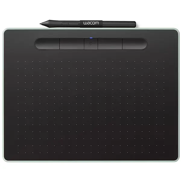 Графичен таблет Wacom Intuos S Bluetooth Pistachio (зелен)(CTL-4100WLE-N), 2540 lpi, 4096 нива на натиск, CTL-4100WLE-N