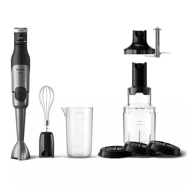 Пасатор Philips HR2684/00, с кана, чопър и бъркалка, 1200W, 500ml кана/700ml чопър, ProMix технология, черен