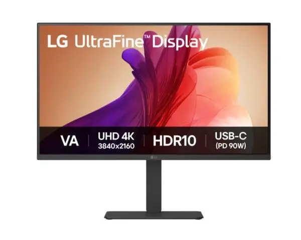 LG  31.5" UltraFine 4K LED, VA, AG, 5ms, 250 cd/m2, 3000:1, UHD (3840 x 2160), DCI-P3 90% , HDR 10, USB-C (PD 90W) - 32U720A-B