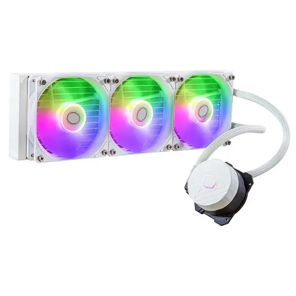 Охладител за процесор Cooler Master MasterLiquid 360L Core ARGB White Edition - CM-FAN-MLW-D36M-A18PZ-RW