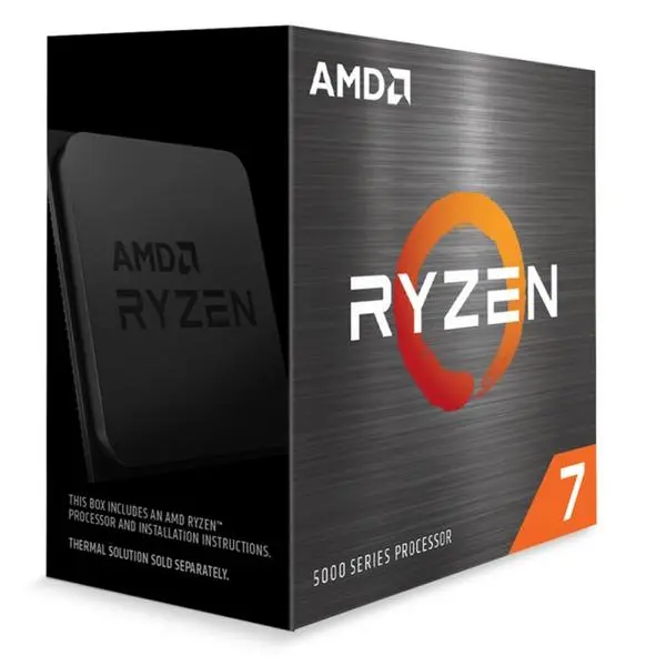 AMD CPU Desktop Ryzen 7 5800X, осемядрен (3.8/4.7GHz, 32MB Cache, AM4) BOX, без охлаждане, 100-100000063WOF