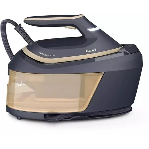Парогенератор Philips PerfectCare 6000 Series PSG6066/20, 130 гр/мин пара, до 600 гр/мин парен удар, 1.8 л. резервоар, 2400W, черна