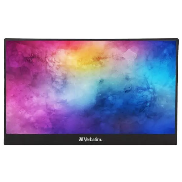 Монитор Verbatim PM-14 Portable Monitor, преносим, 14" (35.56 cm) IPS панел, Full HD, 6ms, 250 cd/m2, HDMI, USB-C, USB