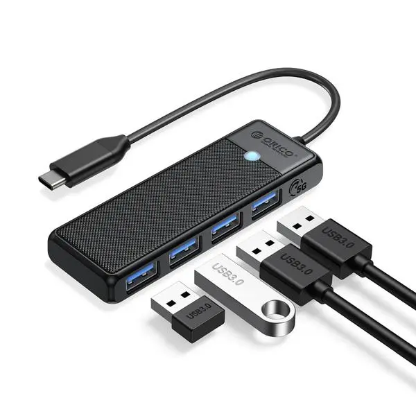Orico Orico хъб USB3.1 HUB Type-C 4 x USB3.0 PAPW4A-C3-015-BK - PAPW4A-C3-015-BK-EP