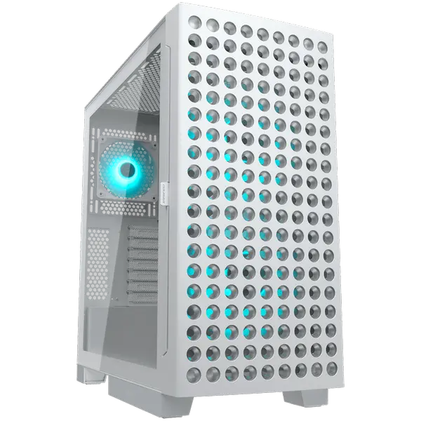 COUGAR AIRFACE ECO RGB PC Case, Mid Tower, White - CGR-5YA2W-RGB