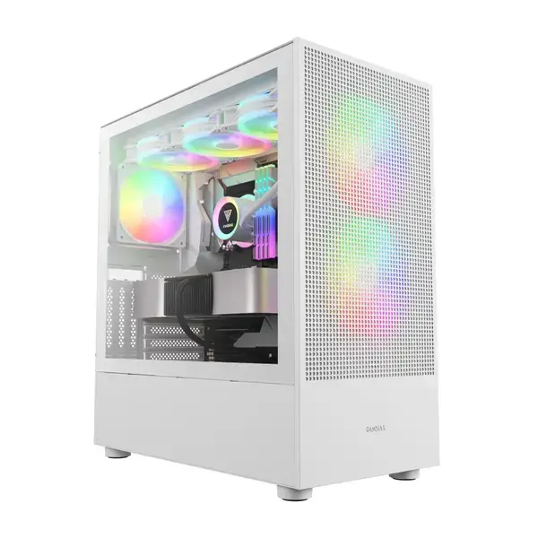 Gamdias кутия EATX TALOS E3 MESH ELITE White aRGB: Преглед