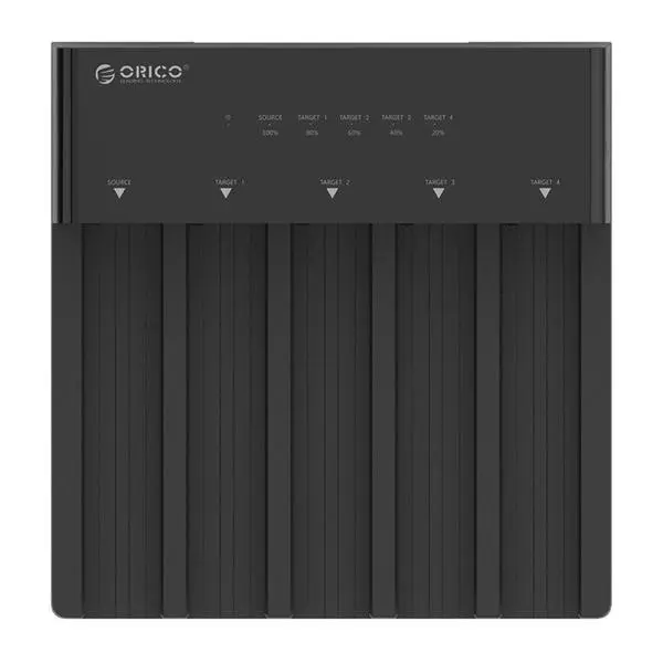 Orico Orico докинг станция Storage HDD/SSD Dock/Duplicator 5x 2.5 and 3.5 inch USB3.0 6558US3 - 6558US3-C-EU-BK