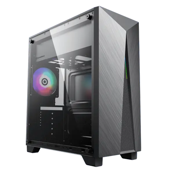 GameMax Computer Case NOVA-N6 Black, Gaming mid-tower with USB3.0 high-speed