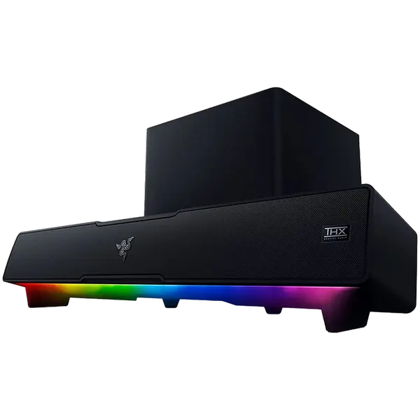 Razer Leviathan V2, PC Gaming Soundbar with Subwoofer,Full Range Drivers: 2 x 2.0 x 4.0" / 48 x 95 mm - RZ05-03920100-R3G1