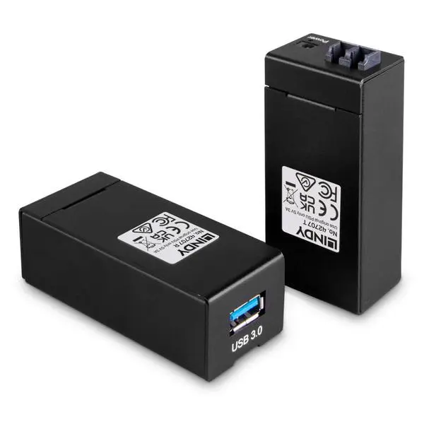 LINDY Оптичен USB 3.0 екстендър, 200.0 м - LNY-42707
