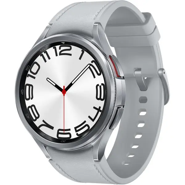 Samsung Galaxy Watch 6 R960 Classic Wi-Fi 47mm silver -  (К)  - SM-R960NZSAEUE (8 дни доставкa)